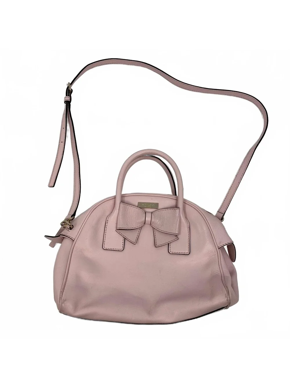 Kate Spade Pink Bow Detail Leather Crossbody Bag | OS Regular